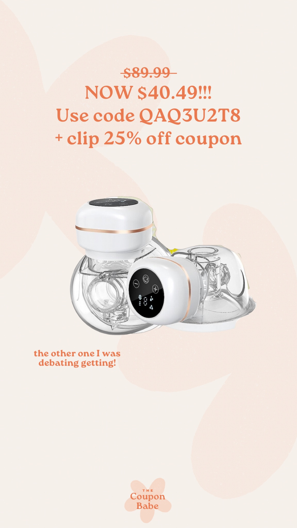 QAQ3U2T8 

Portable breast pump