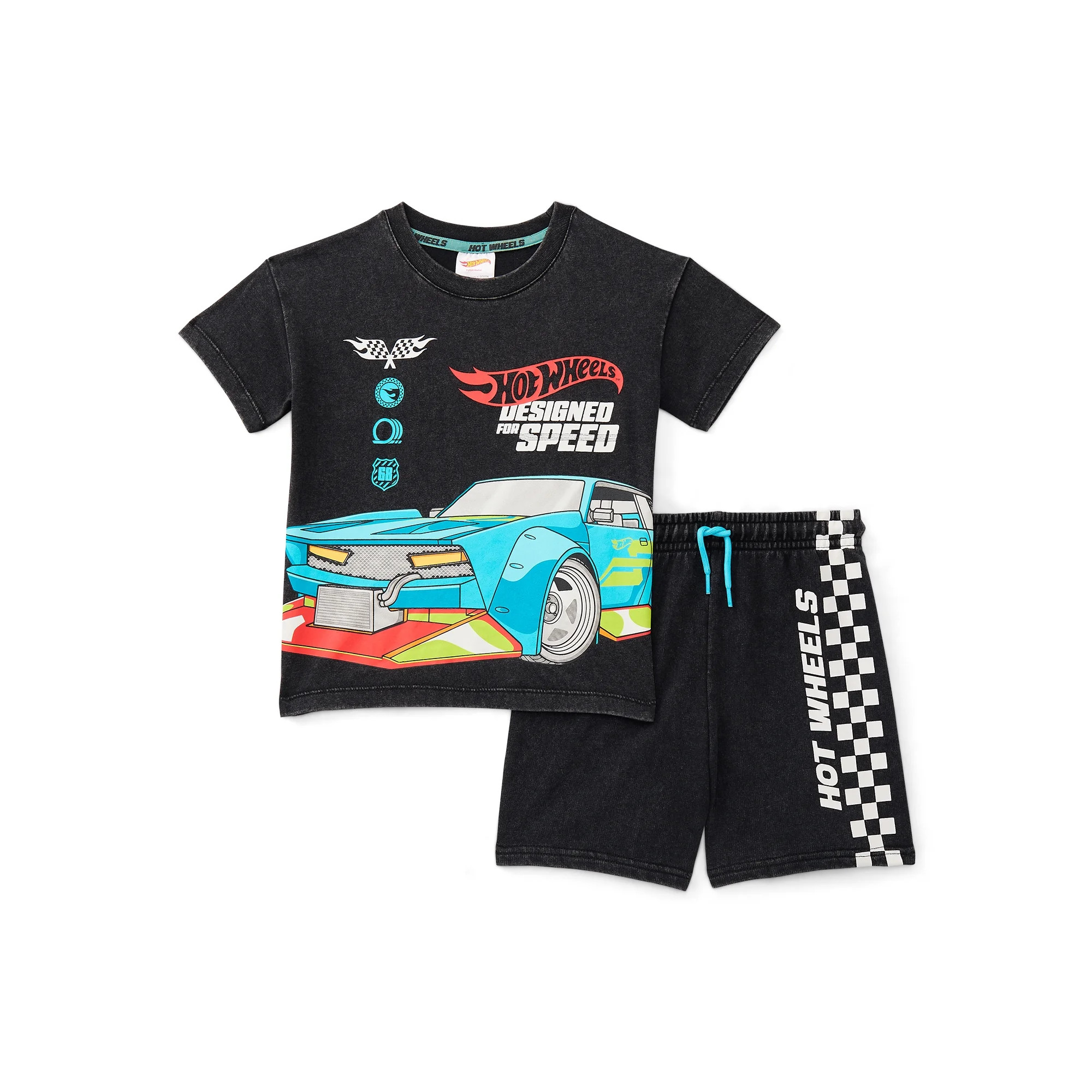 Hot Wheels Toddler Boy Short Sleeve Graphic Tee and Matching Shorts Set, 2-Piece, Sizes 12M-5T | Walmart (US)