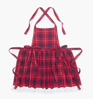 The Gardenia Apron - Cherry Tartan | Hill House Home US