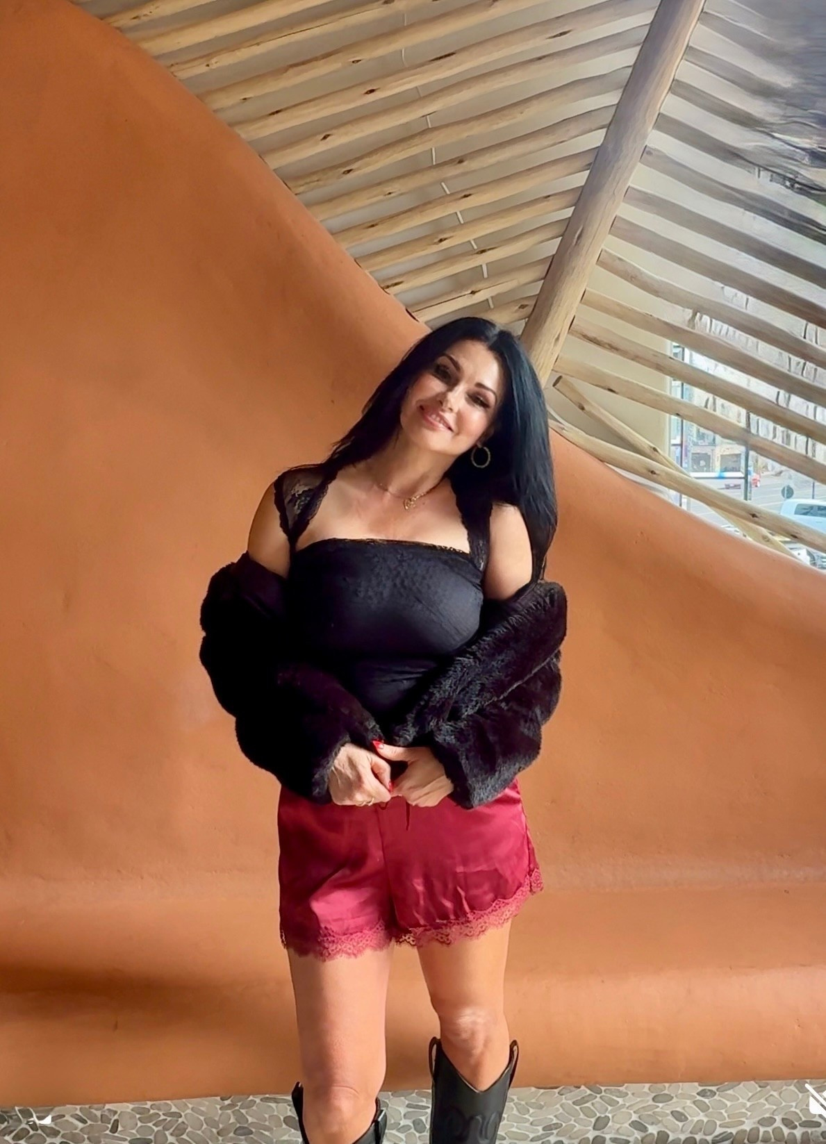 Date Night Outfit! ♥️

Pair silky red shorts, a black lace top, black boots, and a black faux fur jacket for a fun date night outfit. ♥️


#datenightoutfit 

#LTKvlog #LTKootd
