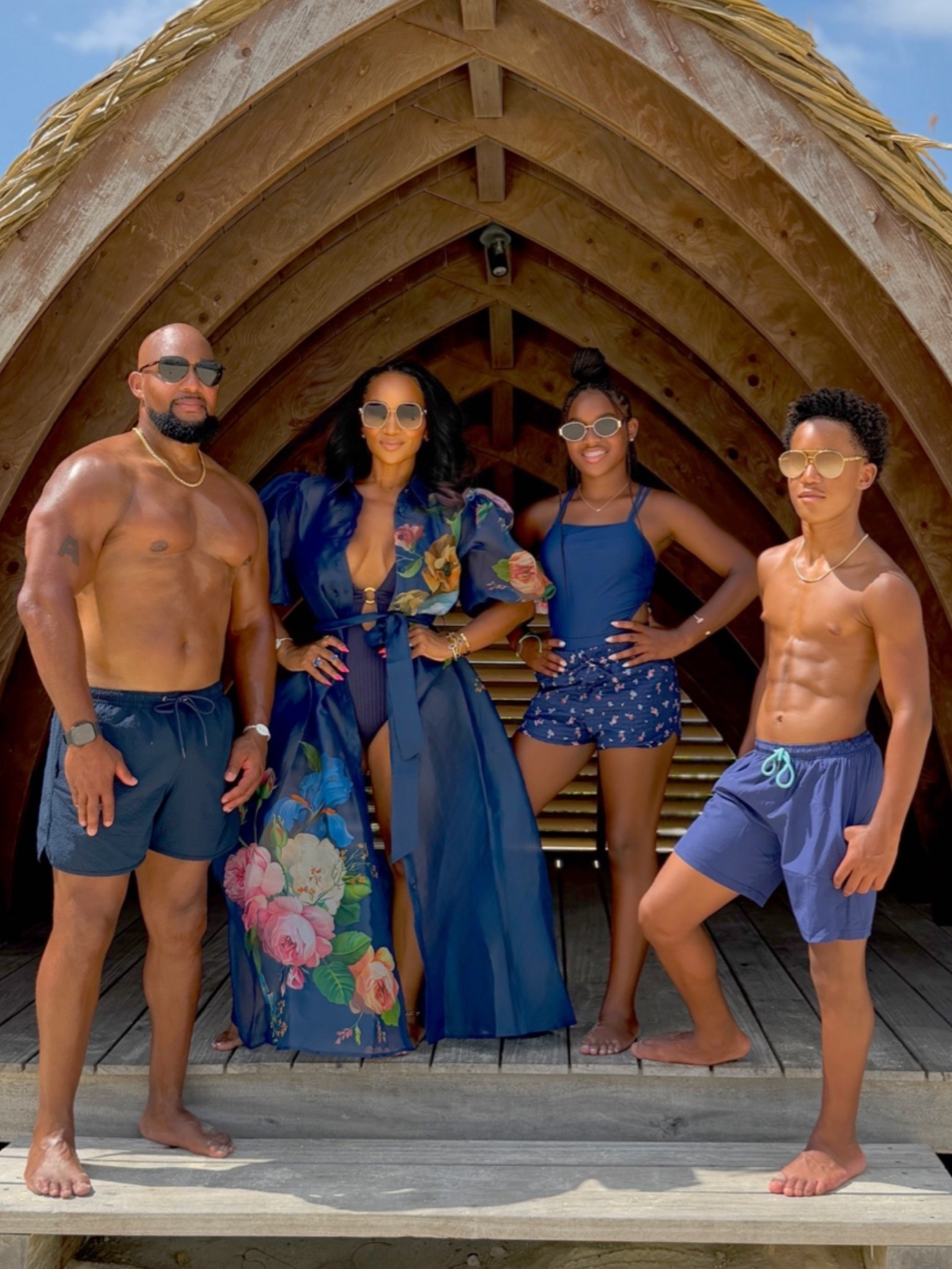 Deep ocean blue and a dress I plan to repurpose and wear again and again 🌺 💙 #ltkfamily #momstyle ##matchingoutfits #summeroutfit #vacationoutfit

#LTKSwim #LTKTravel #LTKOver40