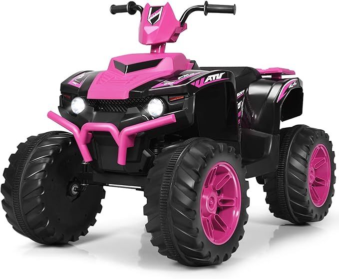 Costzon Kids ATV, 12V Battery Powered Electric Vehicle w/LED Lights, High & Low Speed, Horn, Musi... | Amazon (US)