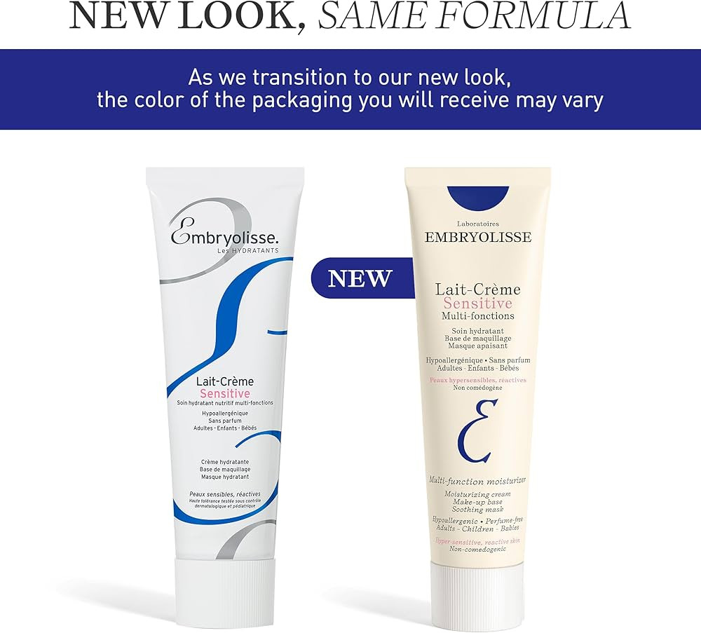 Embryolisse Lait Crème Sensitive Moisturizer. Hypoallergenic Face & Body Cream for All Skin Type... | Amazon (US)