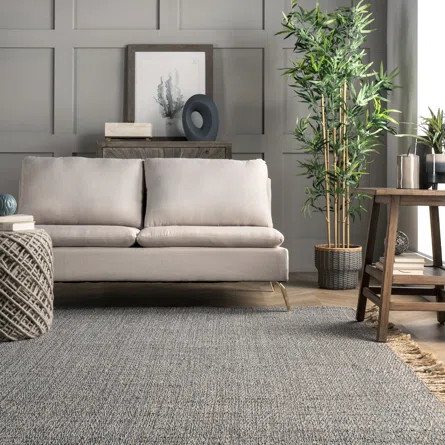 Sand & Stable Frankllin Handmade Flatweave Jute/Cotton Gray/Brown Area Rug | Wayfair | Wayfair Professional