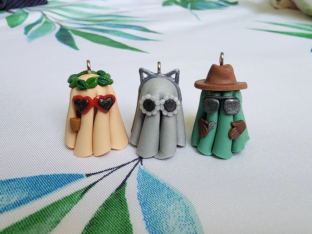 Anti-hero Ghosts Polymer Clay Charms - Etsy | Etsy (US)