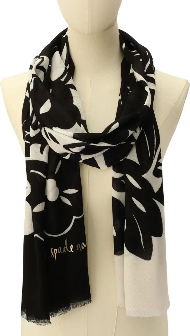 Kate Spade New York tropical foliage oblong scarf | Nordstrom | Nordstrom