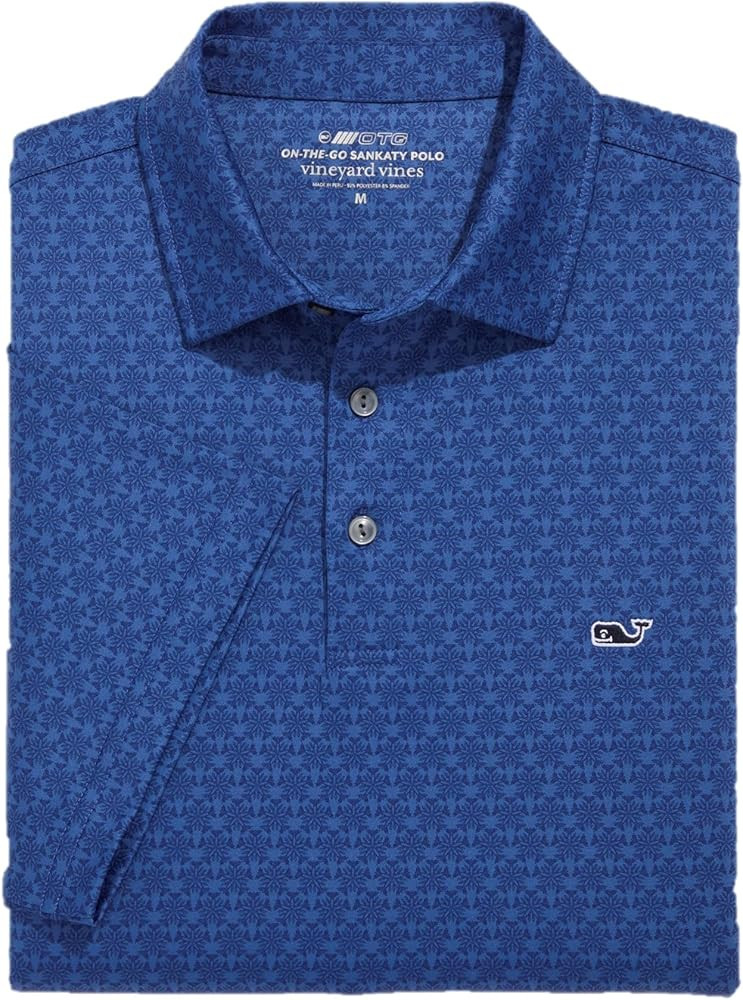 vineyard vines Mens Printed Sankaty Polo | Amazon (US)