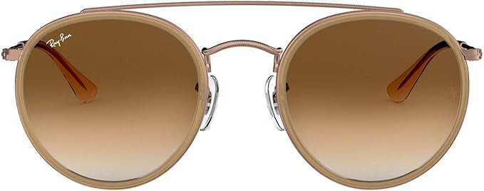 Ray-Ban Rb3647n Double Bridge Round Sunglasses | Amazon (US)