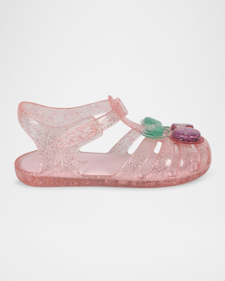 Konges Slojd Girl's Lilo Cherry Jelly Sandals, Baby/Toddler/Kids | Neiman Marcus
