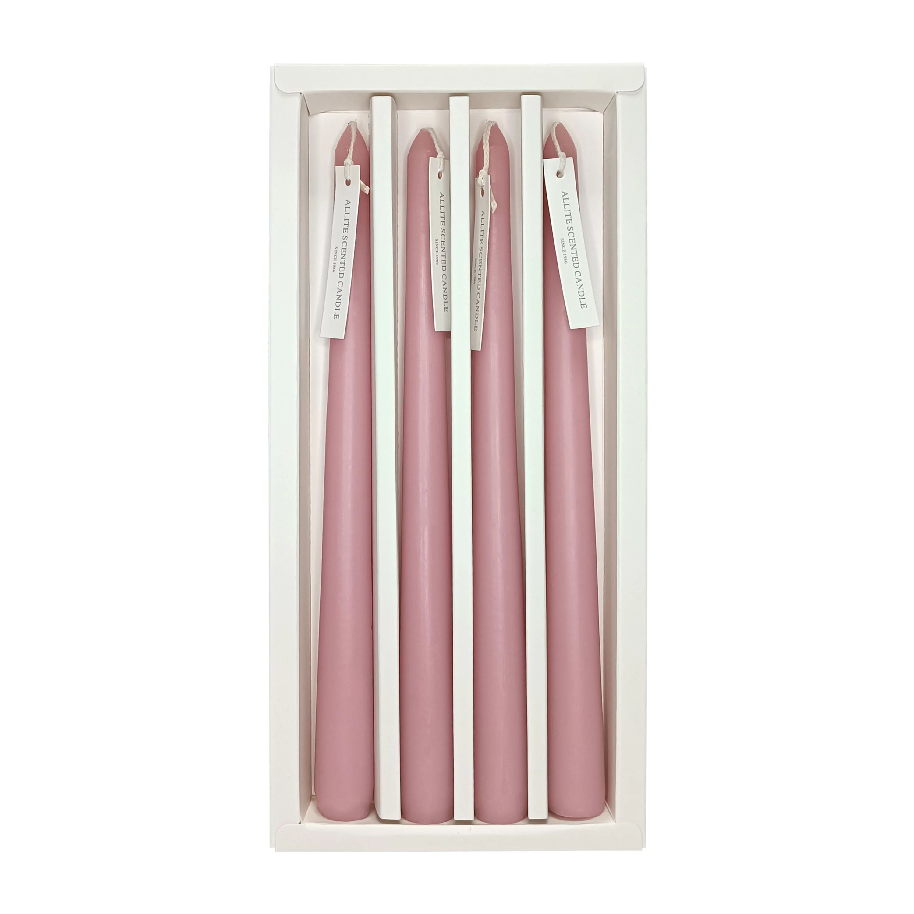 FCMSHAMD Rose Scent Candles Set -Pink Taper Candle Sticks Smokeless Dripless Burn 6 H for Wedding... | Walmart (US)