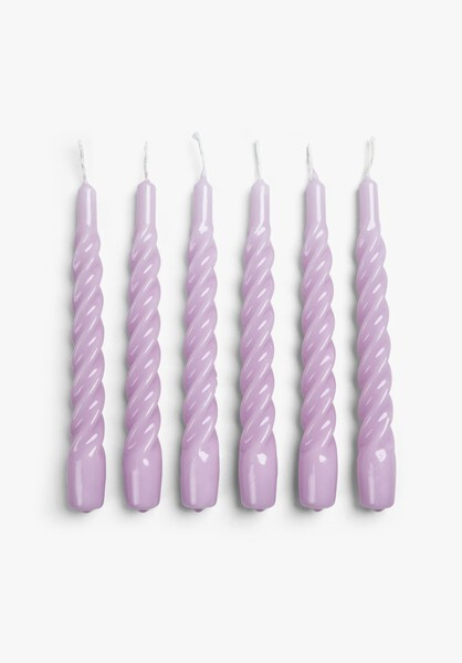 Anna & Nina Twisted Candles Set Of Six | Hush UK