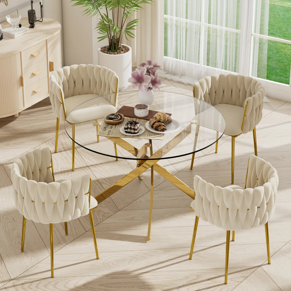 Mercer41 Azaryah Round Restaurant Dining Set | Wayfair | Wayfair North America