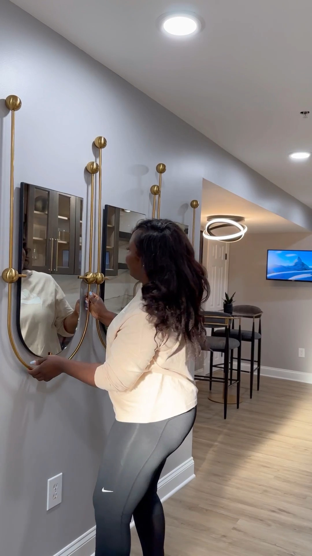 The wall mirrors look like art in our game room/den. They sell out quick so linking similar as well 🫶🏾

#LTKHome #LTKSaleAlert