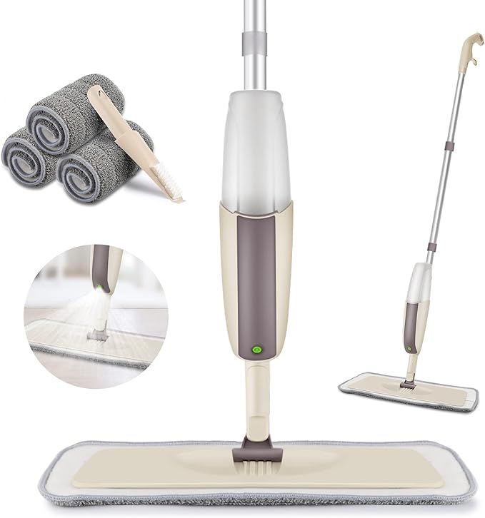 HOMTOYOU Spray Mop Upgrade for Floor Cleaning - Floor Mop with a Refillable Spray Bottle and 3 Wa... | Amazon (US)
