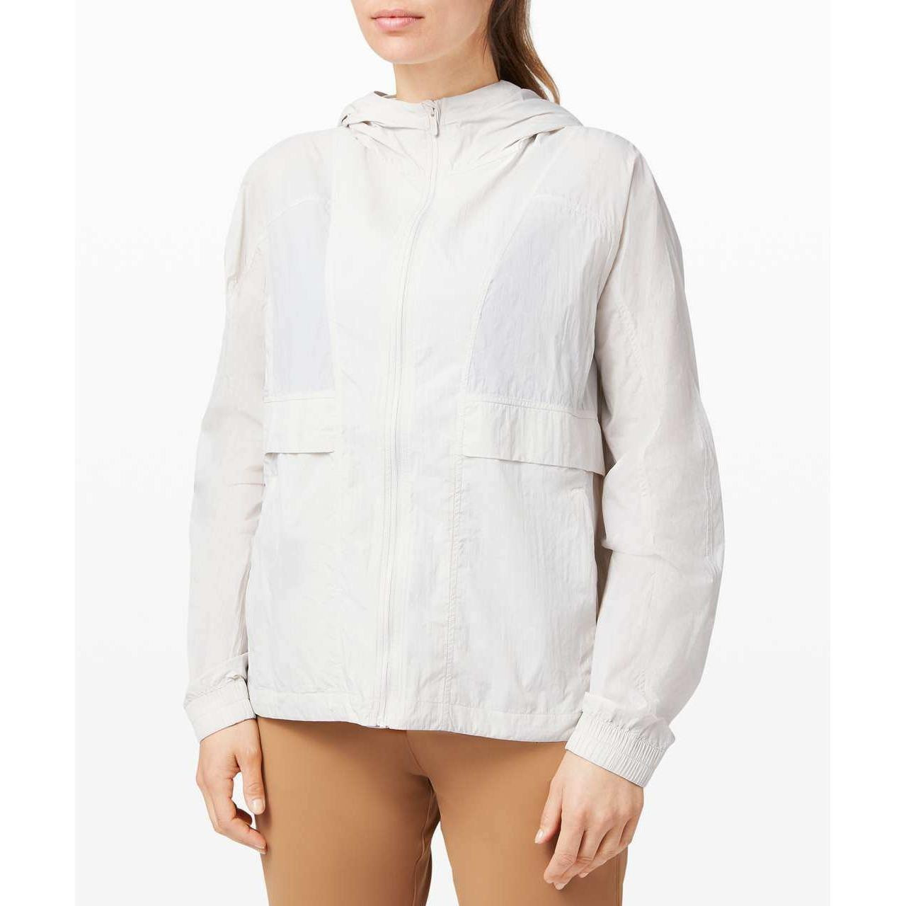 Lululemon Women's Lightweight Jacket - White - S | Depop US