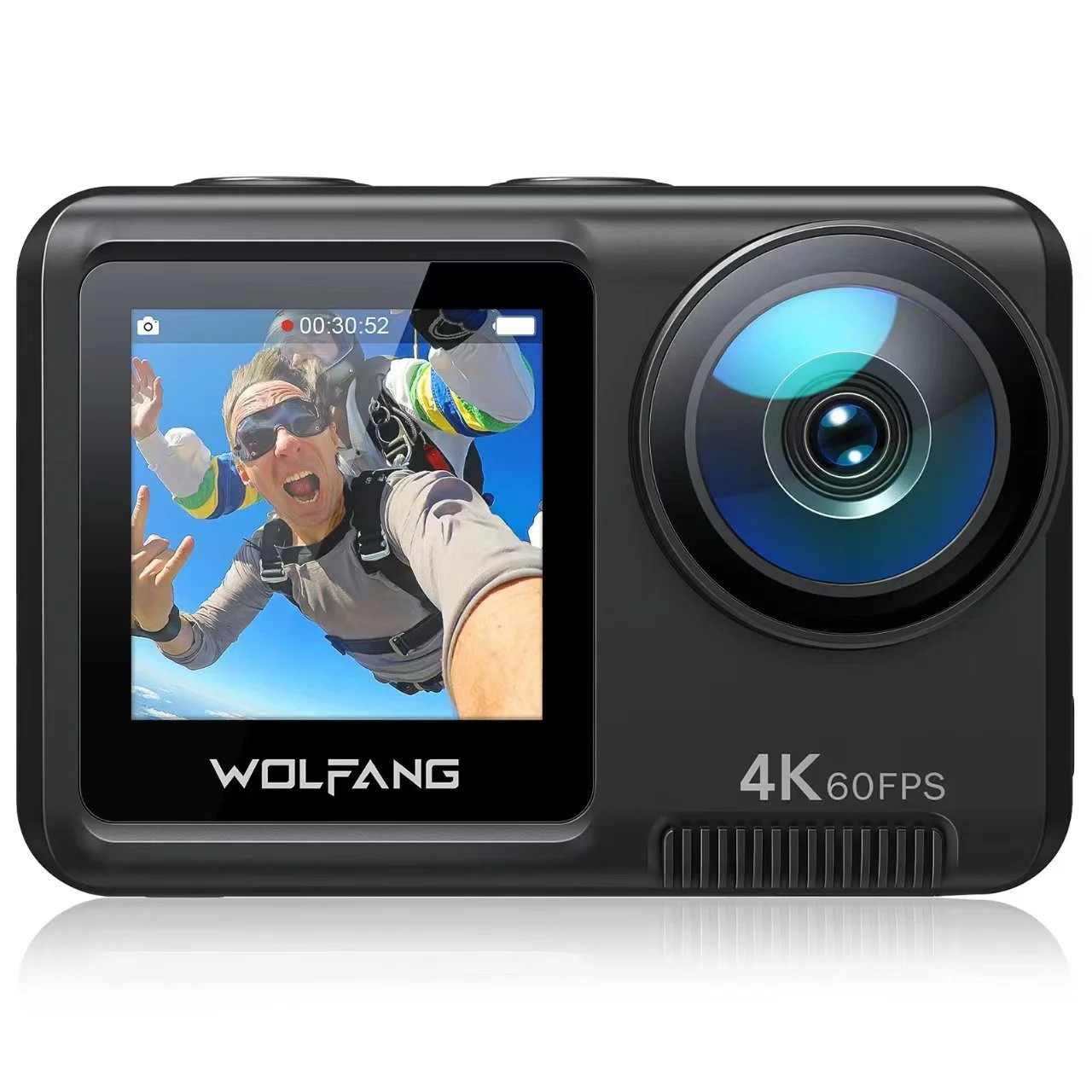 WOLFANG Action Camera 4K 60FPS 24MP WiFi Waterproof Underwater Camera 3.0 EIS Stabilization 8X Zo... | Walmart (US)