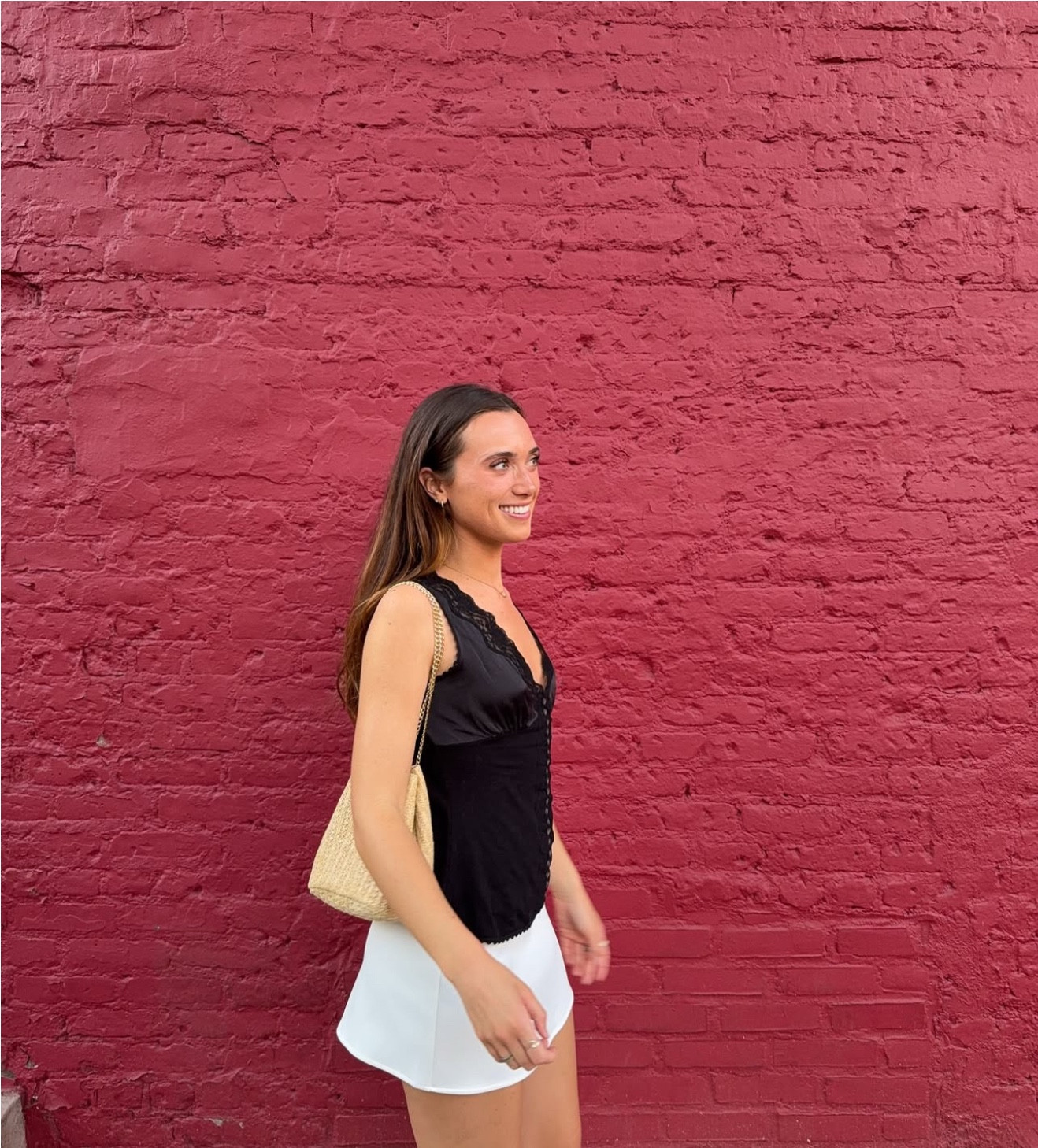 Top is vintage Dolce & Gabana, I have the bag linked, and the skirt is danielle guizio which is SO good if you’re looking for a mini skirt this summer they have so many colors ☺️🙂‍↕️🫶 can’t wait to wear this again this summer 