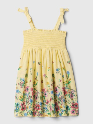 babyGap Linen-Cotton Smocked Dress | Gap (US)