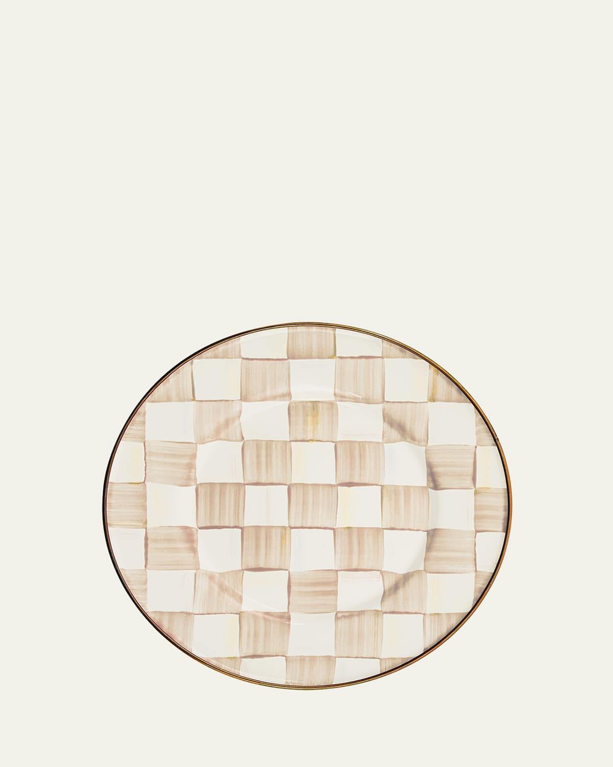 Mocha Check Salad Plate | Bergdorf Goodman