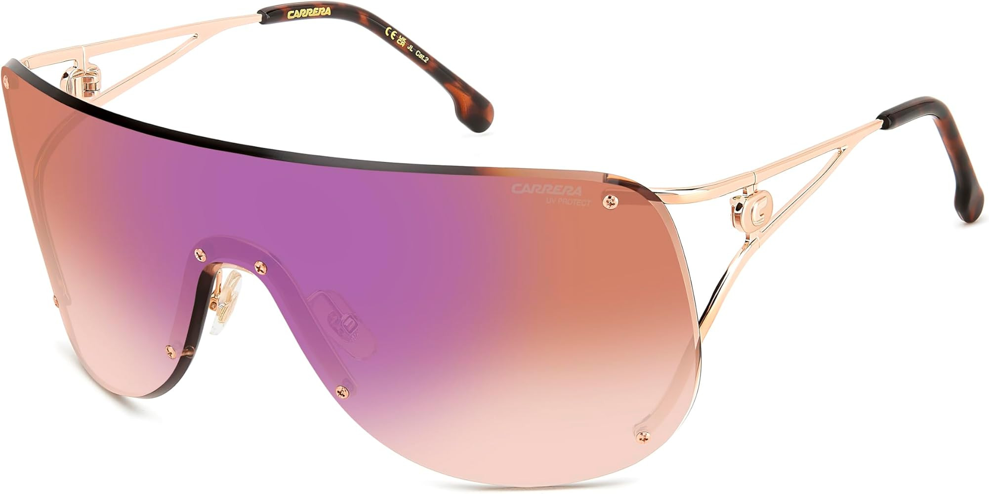 CARRERA CARRERA 3006/S DDB GOLD COPPER 99/1/110 WOMAN Sunglasses | Amazon (US)