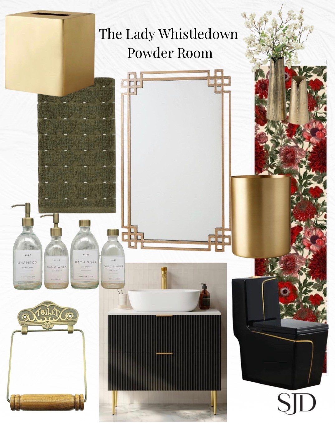 A powder room is where you take risks. Bold vanity, dramatic details, and a little scandal in the design choices. Because small spaces deserve th biggest personality. ✨ #ladywhistledownstyle #powderroomgoals #boldinteriors  


#LTKHome #LTKstorytime #LTKmomlife