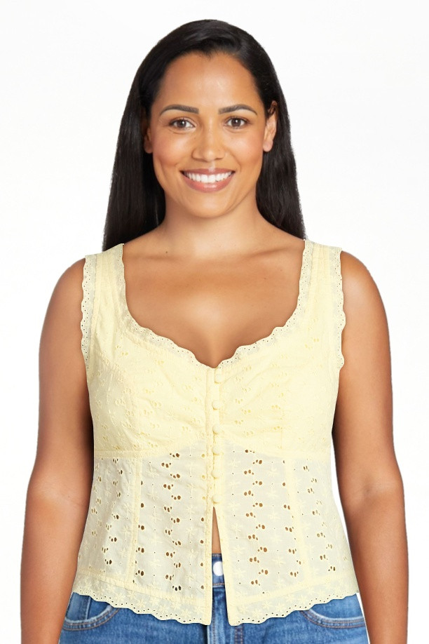 Madden NYC Women's Eyelet Tank Top | Walmart (US)