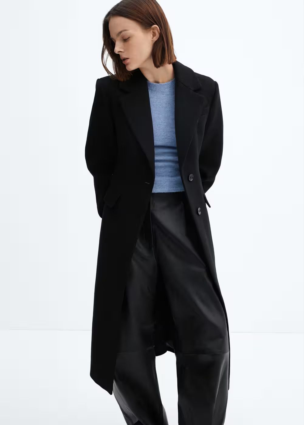 Tailored wool coat -  Women | Mango USA | MANGO (US)