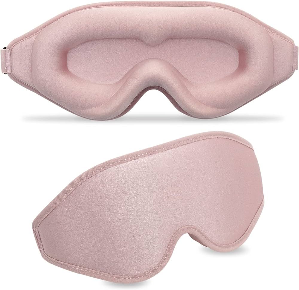 3D Contoured Sleep Mask for Women Men,Effective Light Blocking Eye Mask Sleeping Soft Night Blind... | Amazon (US)