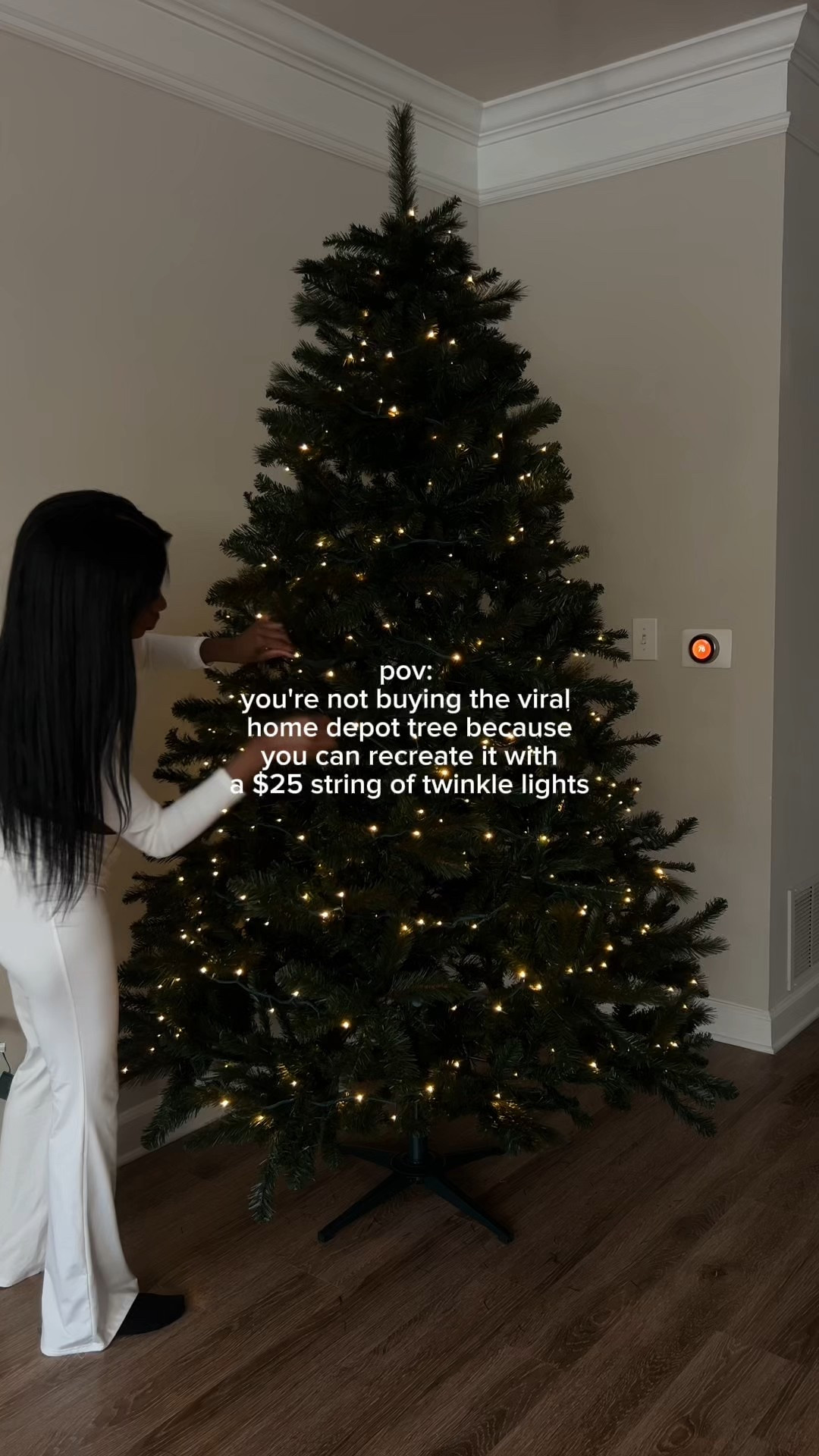 You don’t need the viral twinkle tree, just $25 twinkle lights! I can’t wait to finish decorating! 🎄♥️ Tree and lights linked in my LTK ♥️
♡
♡
♡
#viralchristmastree #christmasdecor #christmas #christmastok #christmas #amazon #twinklelights #cozyathome #christmastree #fyp #fypツ #christmastree #christmascountdown #christmastiktok