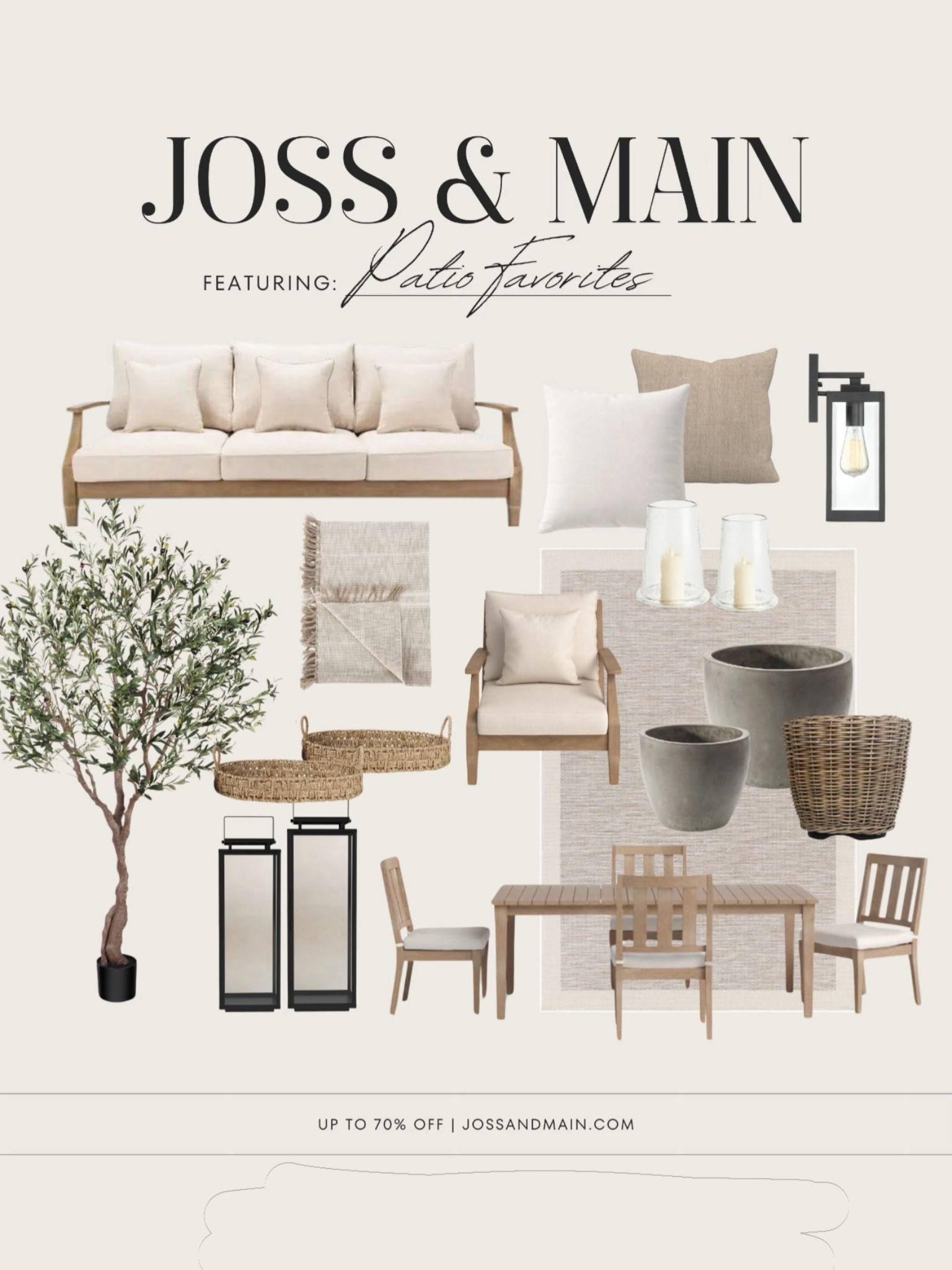 Take advantage of the @jossandmain VIP Sale and give your patio a little refresh 🤍 up to 70% off plus fast and free shipping on so many pieces. I’ve been loving the Samya outdoor collection for that relaxed, collected feel, paired with the Clemmie concrete coffee table and a few timeless accents that make everything feel finished without trying too hard. It’s the kind of setup that makes you want to slow down and stay awhile.
#jossandmainpartner #jossandmainedit #myjossandmain 

#LTKSaleAlert #LTKHome #LTKSeasonal