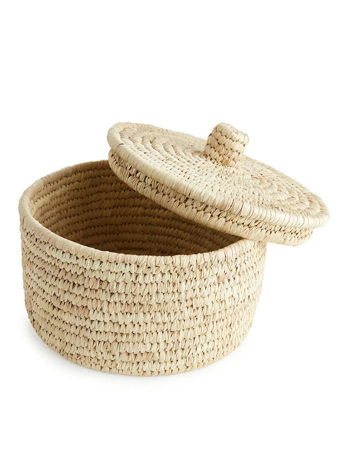Afroart Palm Basket With Lid | ARKET (US&UK)