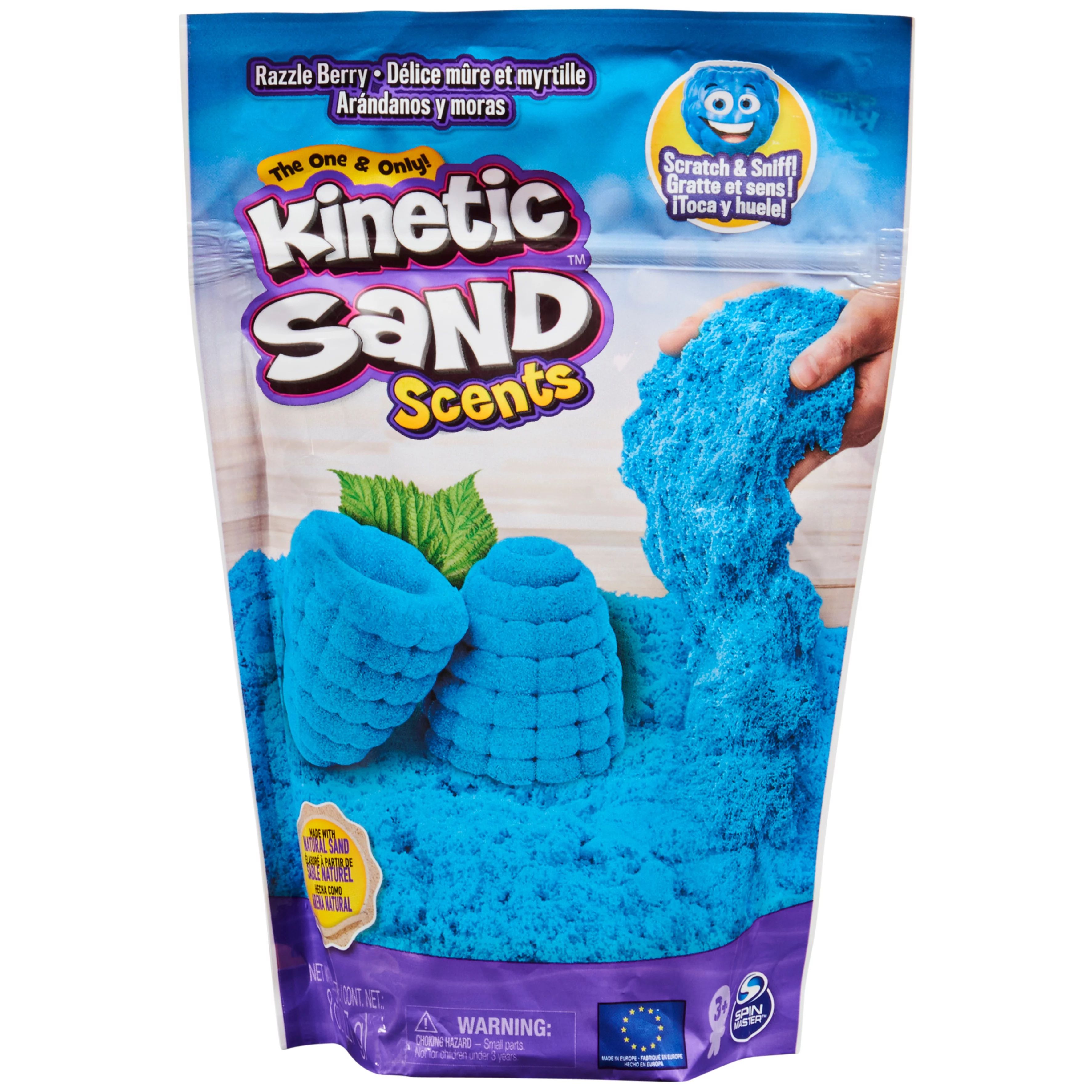 Kinetic Sand Scents, 8oz Blue Razzle Berry Scented Kinetic Sand, for Kids Aged 3 and up - Walmart... | Walmart (US)