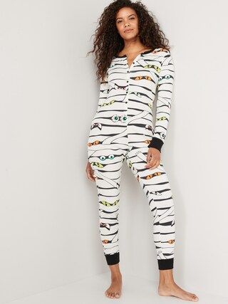 Matching Printed One-Piece Pajamas for Women | Old Navy (CA)