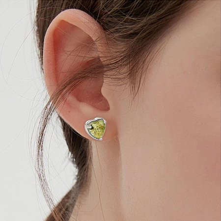 Carmenl Clearance Deal! 12 Colors Heart Crystal Stud Earrings Minimalist Earrings Jewelry For Women Girls | Walmart (US)