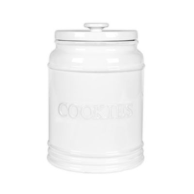 Everyday White® by Fitz and Floyd® Bistro Cookie Jar | Bed Bath & Beyond | Bed Bath & Beyond