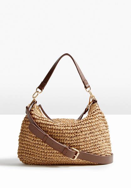 Riley Raffia Crossbody Bag | Hush Homewear (UK)