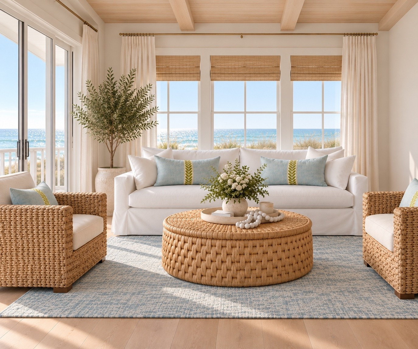 Had Chat help me mock up the last few pieces I am considering for this coastal living room. I was wanted a Serena and Lily look with middle of the road pricing.

#LTKHome