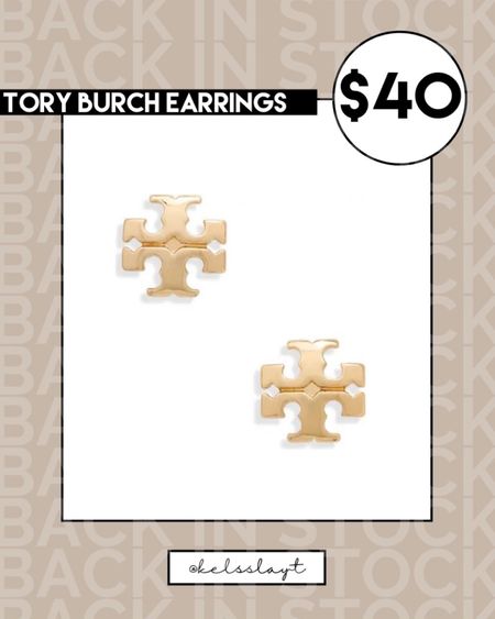 Tory Burch earrings on sale 

#LTKunder50 #LTKCyberweek #LTKsalealert