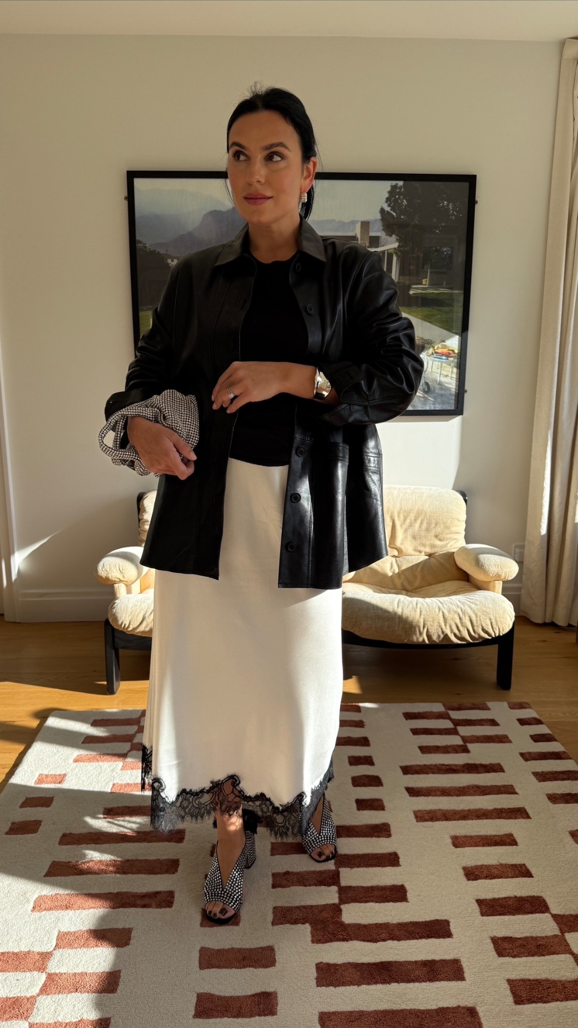 Sézane black leather jacket outfitt

#LTKstyletip #LTKuk #LTKdatenight