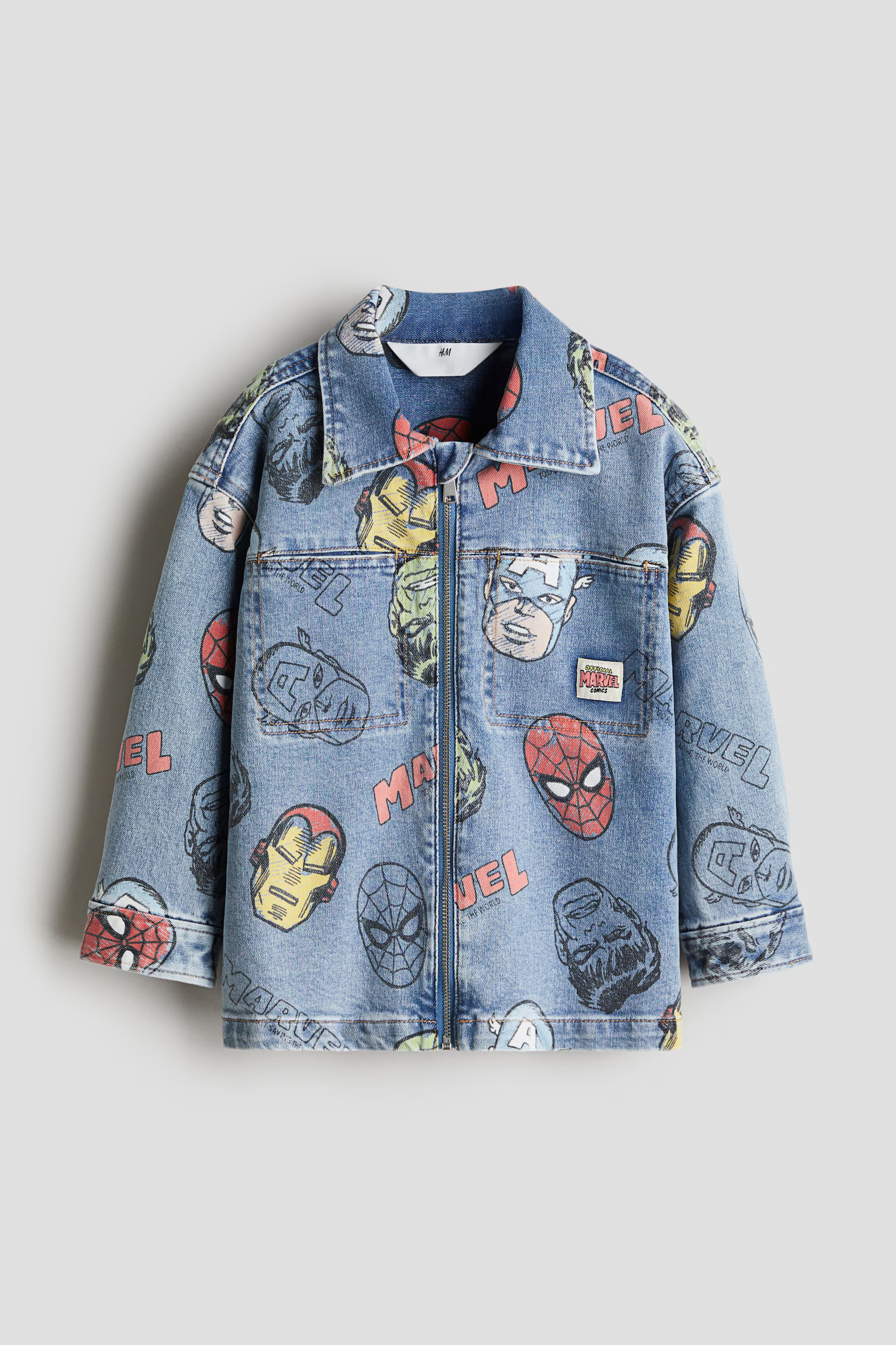 Printed Denim Overshirt | H&M (US + CA)
