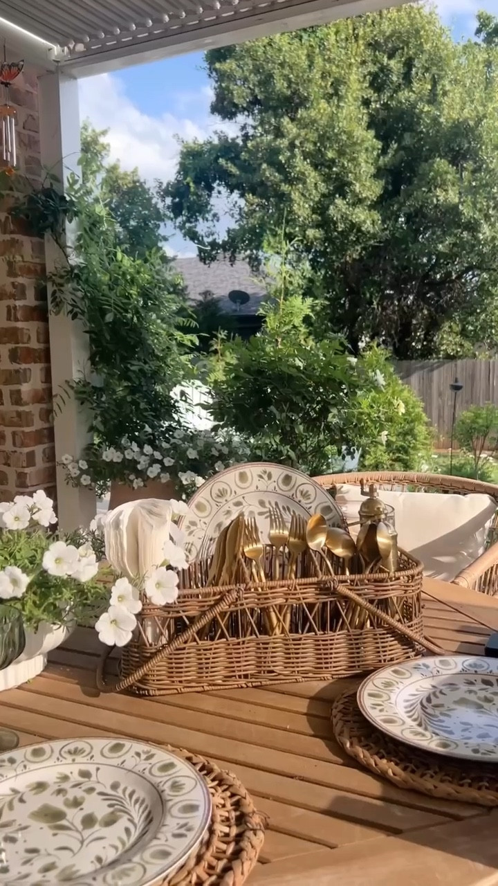 Found at Walmart — the perfect caddy to elevate any summer table #neutraldecor #cozypatio #summerinspo #walmartfinds #outdoorstyle

#LTKHome #LTKSeasonal