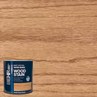 1 qt. #TIS-522 Golden Pecan Transparent Water-Based Fast Drying Interior Wood Stain | The Home Depot