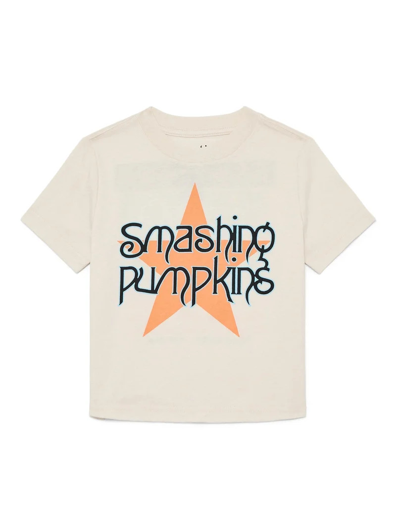 Smashing Pumpkins Toddler Graphic Tee with Short Sleeves, Sizes 12M-5T | Walmart (US)