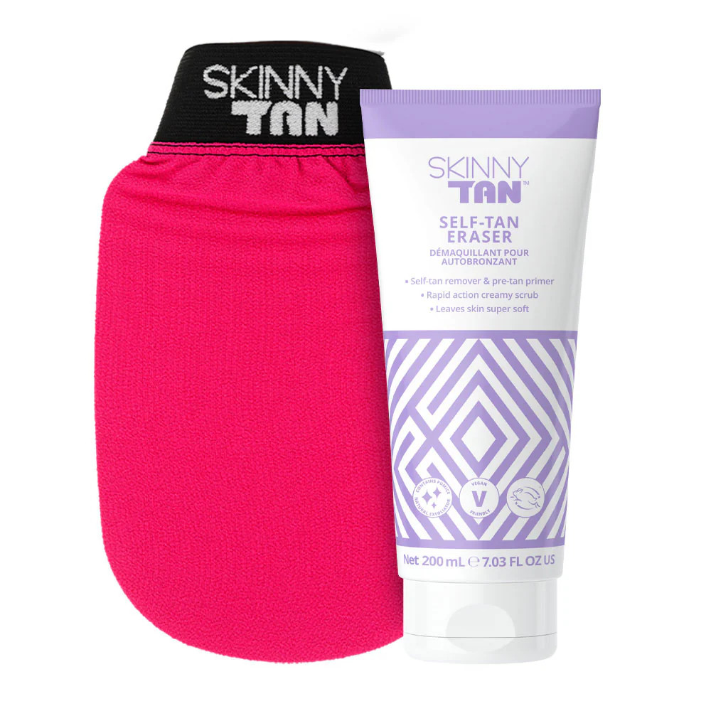 Miracle Tan Eraser | FREE Exfoliating Mitt - Skinny Tan UK | Skinny Tan
