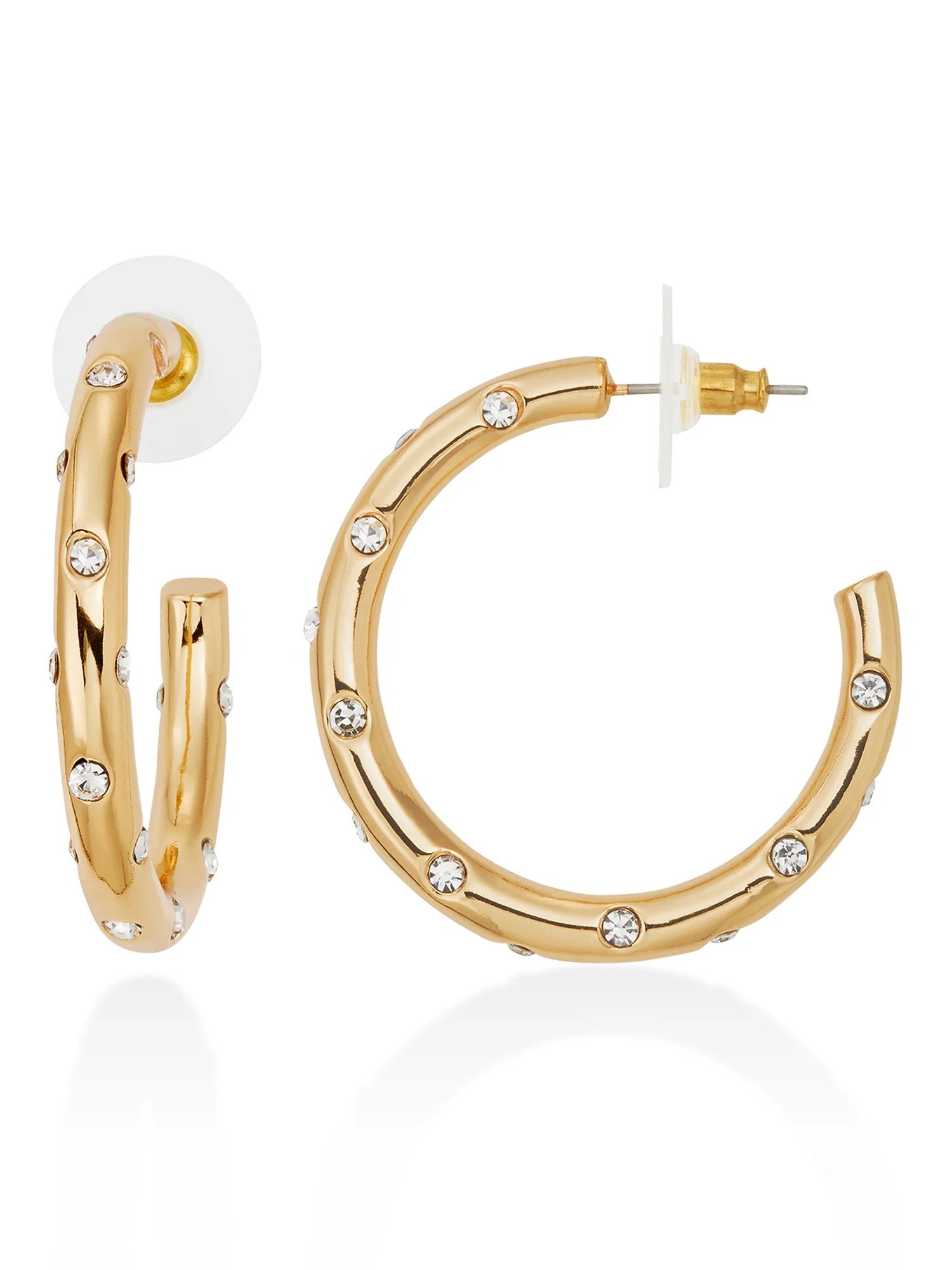 C Wonder Gold Tone Chunky Hoop Earring | Walmart (US)