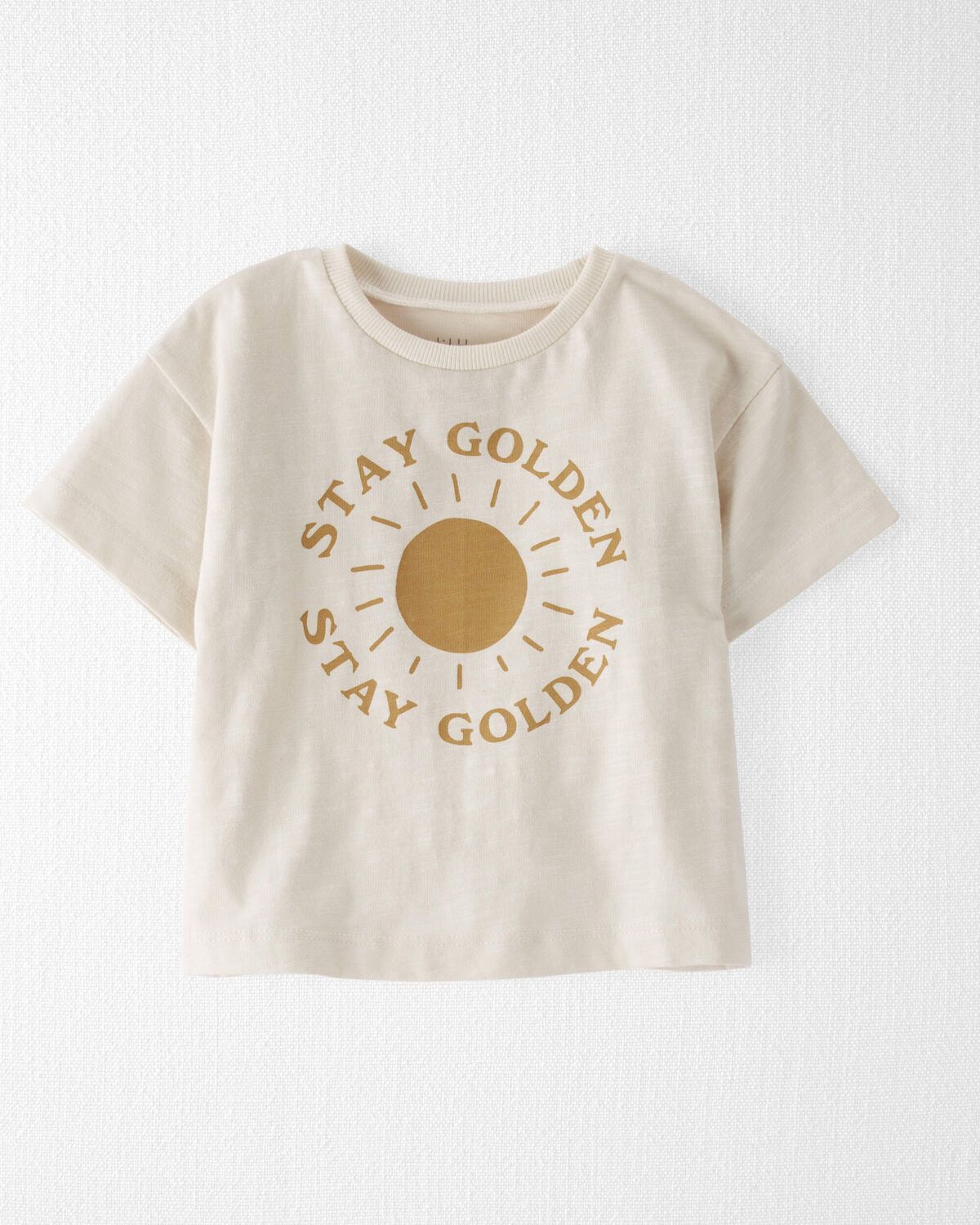 Sweet Cream Baby Organic Cotton Stay Golden Graphic Tee | carters.com | Carter's