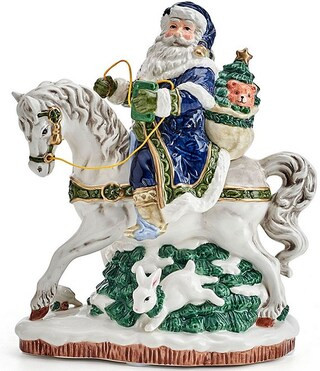 Santa On Horse Holiday Musical Figurine | Dillard's
