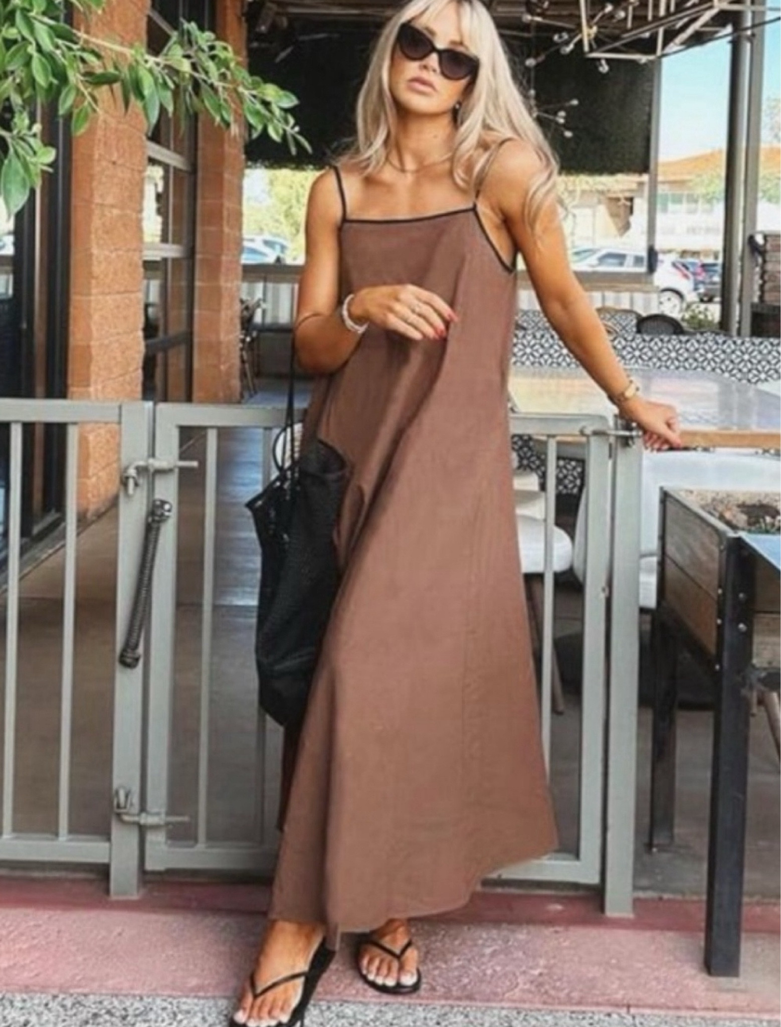 ☀️ Your summer uniform has arrived — and it's under $50. 🤎 This mocha linen maxi dress is giving everything — effortless, elevated, and so easy to style. Great for most all body shapes if you’re ok w/ tjis strap style and comes in 15 colors. Size up 1 for larger bust. Has pockets. Adjustable straps and tie back for the perfect fit! 

#LinenDress #MaxiDress #SlipDress #Under50 #AffordableFashion #SummerOutfit #BrunchOutfit #NeutralAesthetic #OOTDInspo #LTKunder50 #LTKstyletip #LTKfindsunder50 #WhatIWore #CasualChic #SummerStyle2026 #NeutralFashion #LinenStyle #MaxiDressStyle #AffordableStyle #WardrobeEssentials 

 

#LTKOver40 #LTKMothersDay #LTKWedding
