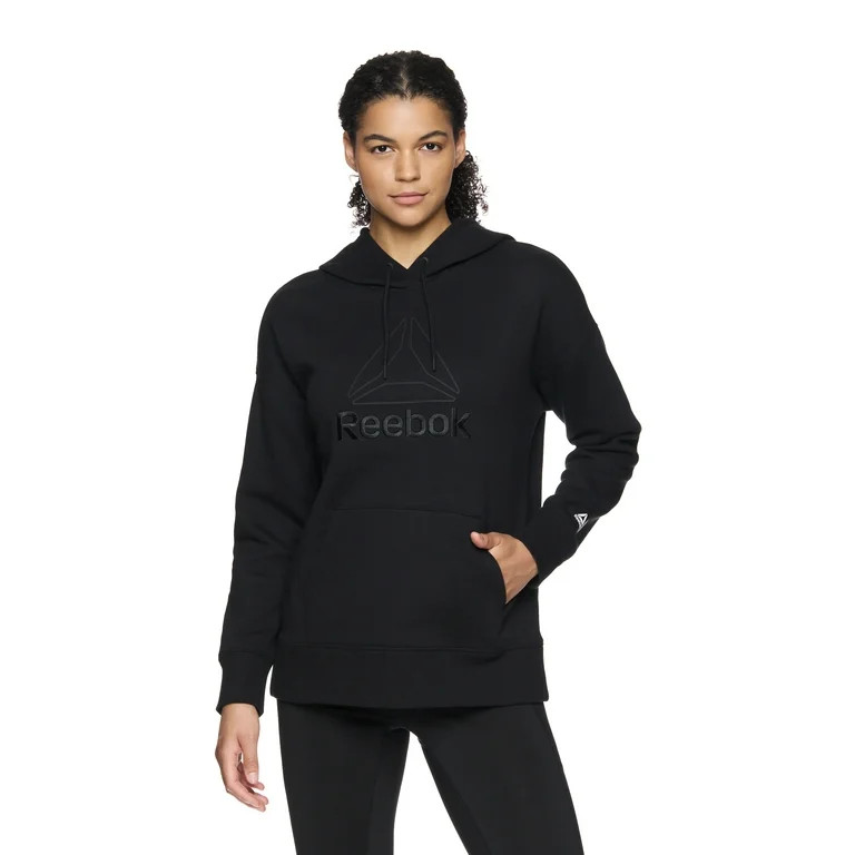 Reebok Women's and Women's Plus Large Logo Hoodie with Pocket, Sizes XS-4X - Walmart.com | Walmart (US)