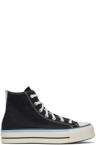 Black & Blue Chuck Taylor All Star Lift Hi Sneakers | SSENSE
